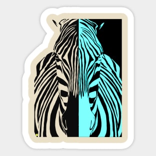 Zebra Psychedelic Sticker